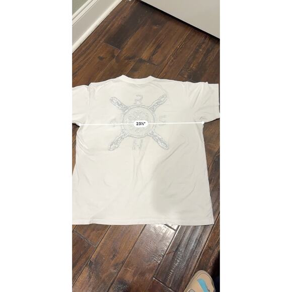 RH45 London Streetwear Mens White Metallic Graphic Tee L - Picture 11 of 12